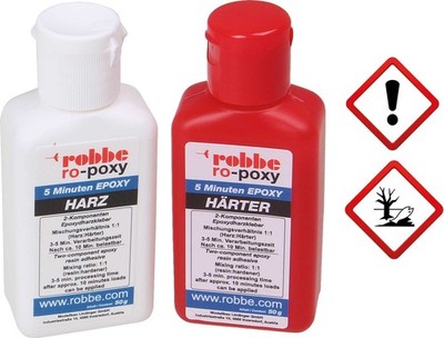Robbe Modellsport RO-POXY 5 MINUTEN EPOXYDHARZKLEBER 100G JE 50G HARZ+HÄRTER / 5