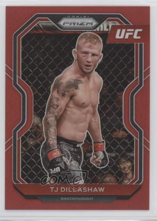 2021 Panini Prizm UFC Red Prizm 233/275 TJ Dillashaw #23 1u6