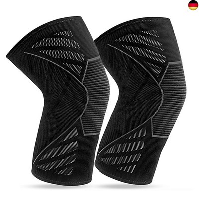 360 RELIEF Kniebandage Männer und Damen - 2 Stück Kniestütze für Sport, Gym, Jog