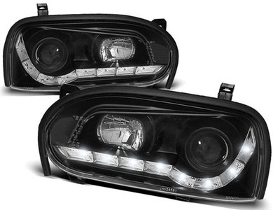 Headlights for VW Golf III 1991-1993 1994 1995 1996 1997 VR-1633 Daylight Black