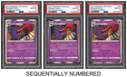 Pokemon PSA 10*3 Gengar Holo 2021 027/070 S6K Japanese