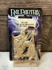 NEW RAL PARTHA 01-138 BLACK DRAGON WINGED ACID DRAKE SWAMP WYRM MINIATURE