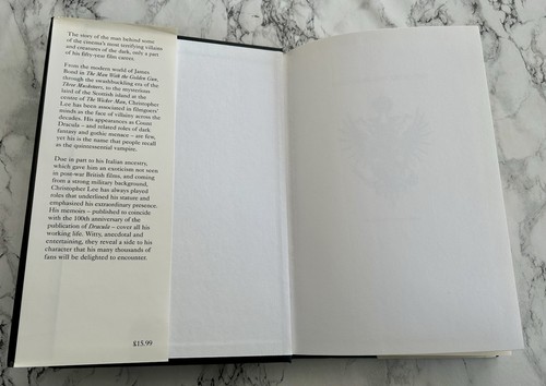 Tall, Dark And Gruesome -The Autobiography Of Christopher Lee SIGNED AUTOGRAPHED - Picture 2 of 14