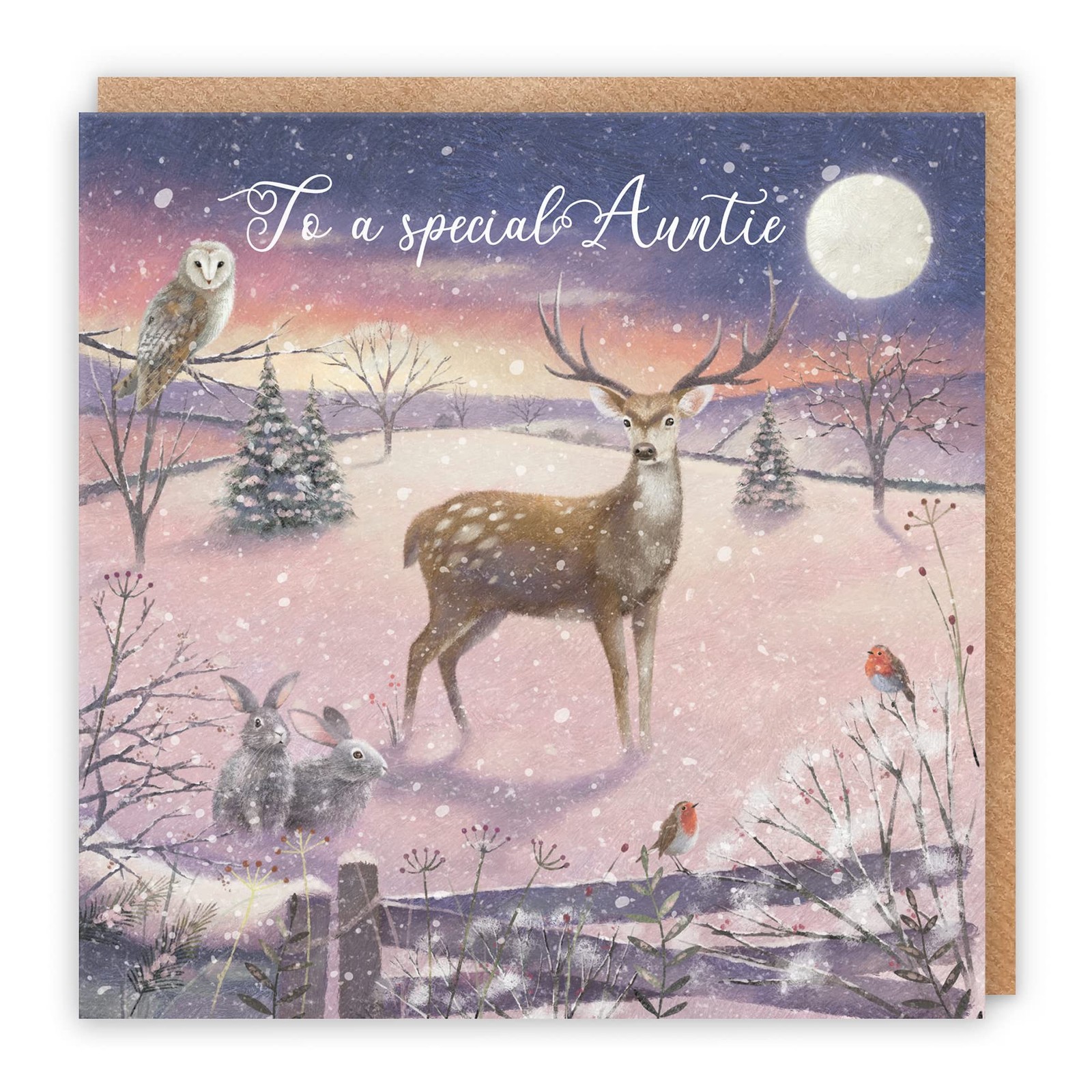 Auntie Christmas Card 'The Stag' Milo's Gallery