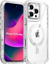 AICase for iPhone 16 Pro Max Case,Clear Built 16 Max, Clear with Magsafe 