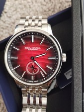 Seagull Natural Series Polaris Automatic Watch Lava Red Dial Stainless Steel