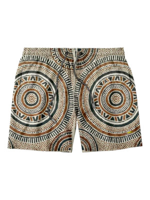 Tooco Herren Kostüm Shorts gemustert Größe S