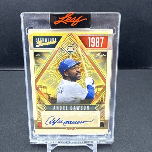 Andre Dawson 2025 Leaf Seasons in the Sun JB5 Signature AUTO SP 08/35 Cubs JB5