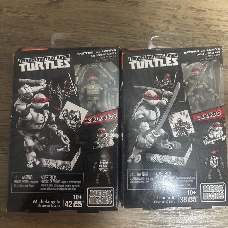 TMNT Mega Bloks Leonardo and Michelangelo