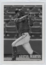 2021 Bowman Heritage Prospects Black & White Austin Martin #134 0e2x