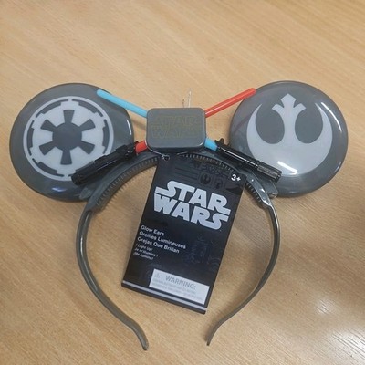 Disney Parks Star Wars Leuchtohren Stirnband Neu 2024