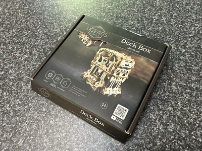 UGEARS Deck Box Wooden Mechanical 3D Puzzle, 65 Pieces for trading card games 