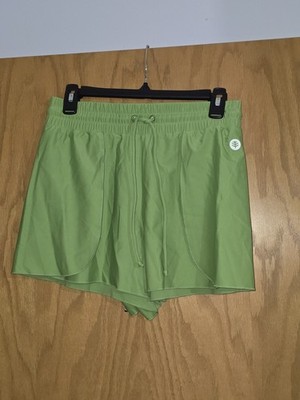 NWOT WOMENS COOLIBAR DUVAL SWIM SHORTS/COVER-UP SIZE SMALL OLIVE GREEN UPF 50+