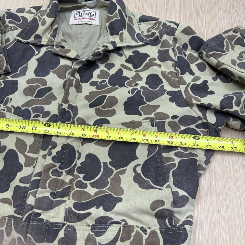 复古墙面暴雪-普鲁夫工作服男式 XL 绝缘鸭迷彩狩猎美国 80 年代 — 第 4/4 张图片