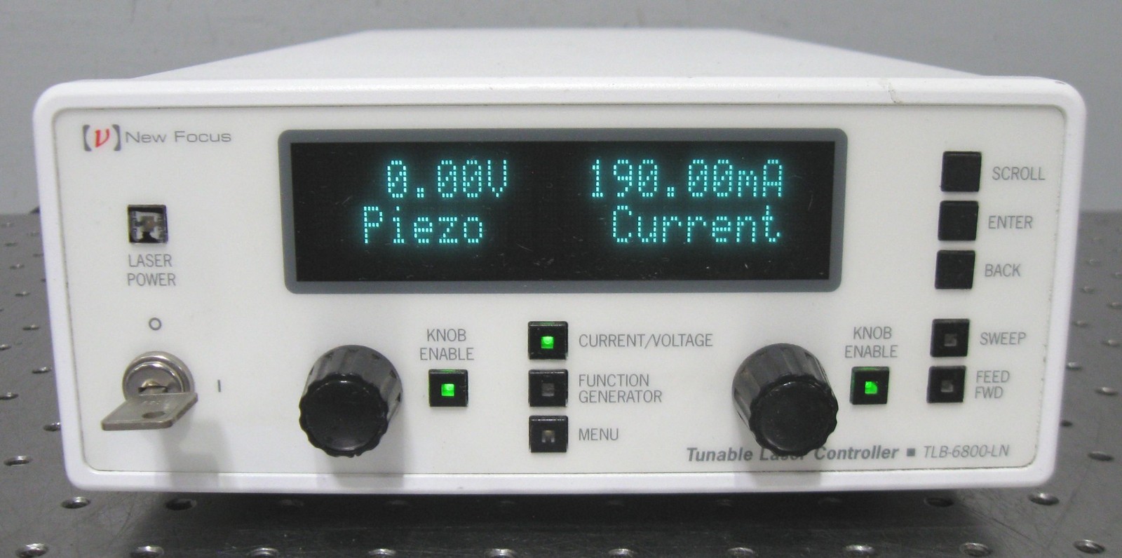 C200881 New Focus TLB-6800-LN Tunable Laser Controller w/ Key