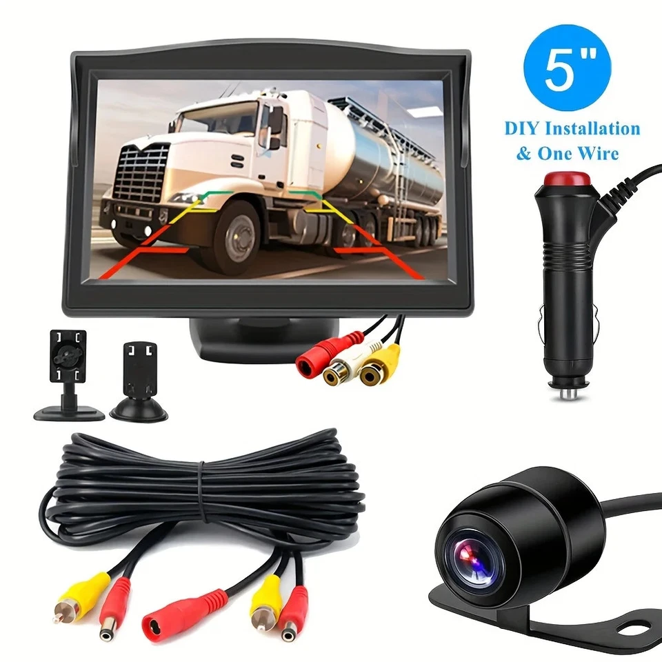 5-inch Desktop HD Display Mini Rear View Reverse Camera Set - Image 2 of 4