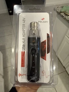 Polsen USB XLR Adapter 48V - Microphone To Computer Connector