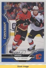 2018-19 Upper Deck Compendium Blue TJ Brodie #61 READ s9z