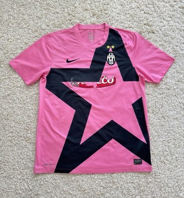 Rare Juventus 2011-2012 Away Soccer Jersey Pink Football Kit Shirt