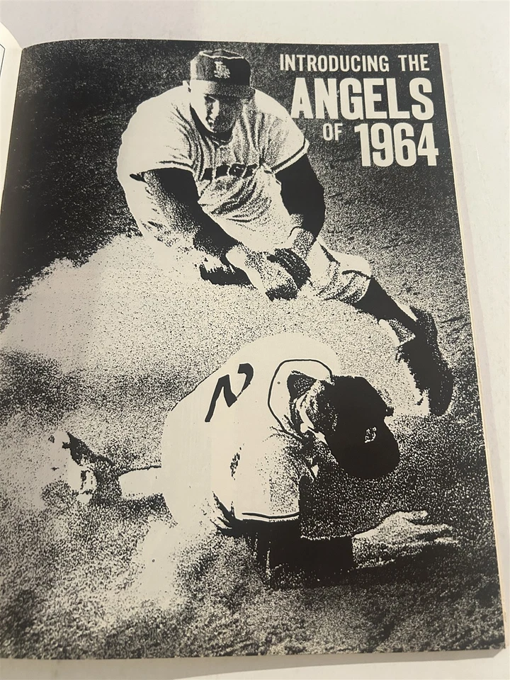 1964 Los Angeles ANGELS Yearbook GENE AUTRY Dean CHANCE Jim PIERSALL Jim FREGOSI - Image 4 of 4