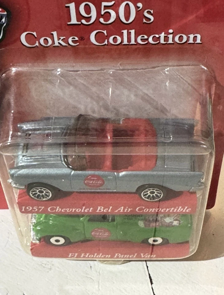 2001 Mattel. Matchbox Vtg Coca-Cola 1950's Collection. Convertible and Van. - Image 4 of 4