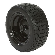 Klutch Flat-Free Universal Lawn Mower Tire Assembly, 15/6.00-6, Turf Saver Tread