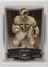 2008 Donruss Classics Legend Timeless Tributes Silver 74/100 Tom Fears HOF 0l2
