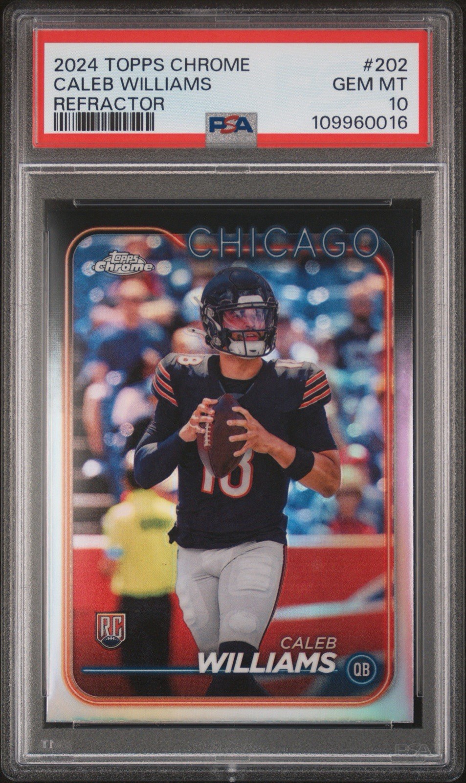 Caleb Williams Topps Chrome #202 Refractor