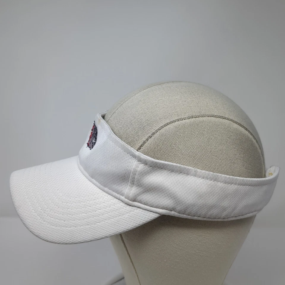 Gonzaga Bulldogs Strapback Visor Hat White One Size Outdoor Sport-Tek - Image 3 of 4