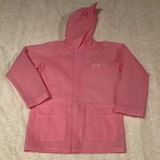 Girls Coleman Small/medium Pink Rain Coat Jacket Outdoor Rain Jacket