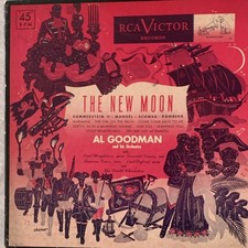 RCA Victor The New Moon Al Goodman and His Orchestra 45 RPM Vinyl 7" 1950s