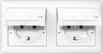Gira Steckdose KD +Set IP44 415803 Abdeckung Stecker Steckdosen Elektrik