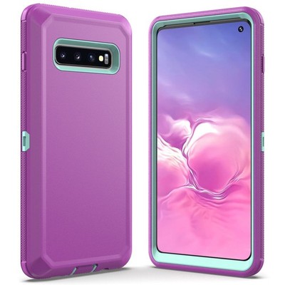 Purple For Samsung Galaxy S10 Plus S10 S10e Shockproof Rugged Phone Case Cover