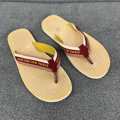 Louis Vuitton Flip Flop Sandals Womens 8 Bahia Thong Monogram