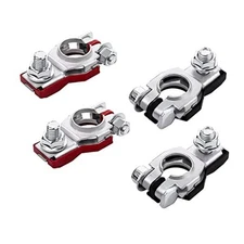  Battery Terminal Connector, Top Post Battery Cable Terminal Clamp 4PCS Style I