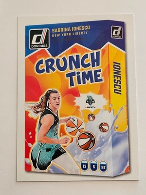 Sabrina Ionescu - 2025 Panini Donruss WNBA Crunch Time Press Proof Insert Card