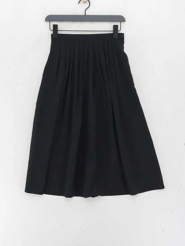 Windsmoor Women's Midi Skirt UK 10 Black 100% Polyester Midi Pleated - Image 2 of 4