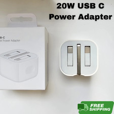 20W USB C Power Adapter Plug Fast Charger for Apple iPhone iPad