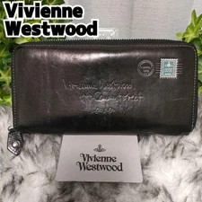 Vivienne Westwood Envelope Letter Purse Embossing Round Long Wallet C629