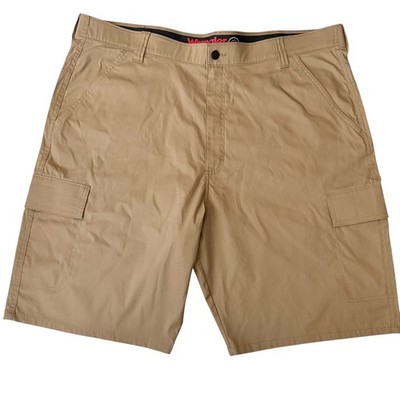 Wrangler ATG Khaki Cargo Shorts Mens 42 All Terrain Gear Outdoor Hiking Utility