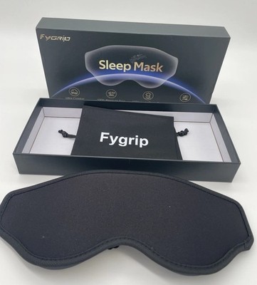 Fygrip 3D Eye Mask Sleep for Men & Women, Black Out, Pressure Free Adjustable