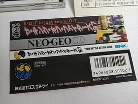 The King of Fighters 97 KOF97  SNK NEOGEO CD Disk, Manual, Boxed set-e0624-
