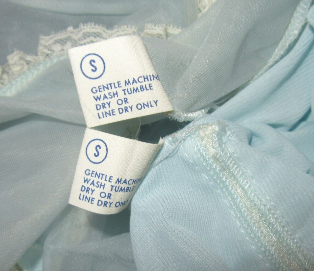 Val Mode Peignoir Nightgown & Robe Set Sheer Blue… - image 10