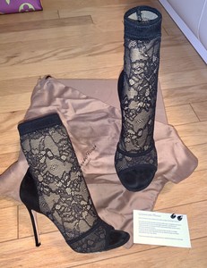 laced booties heels