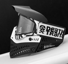 NUEVO JT Proflex Exclusivo Cebra Paintball Máscara Gafas Lente Térmica Blanco Negro