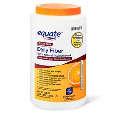 Equate Sugar-Free Daily Fiber Powder Orange Smooth, 36.8 oz