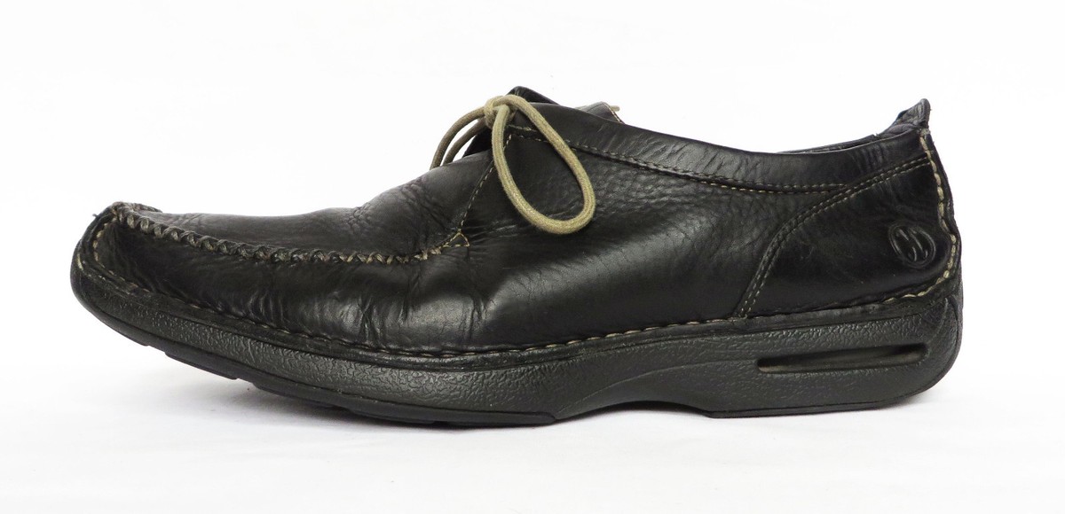 COLE HAAN Mens Black Grain Stitches Laces Oxfords Shoes 8.5 