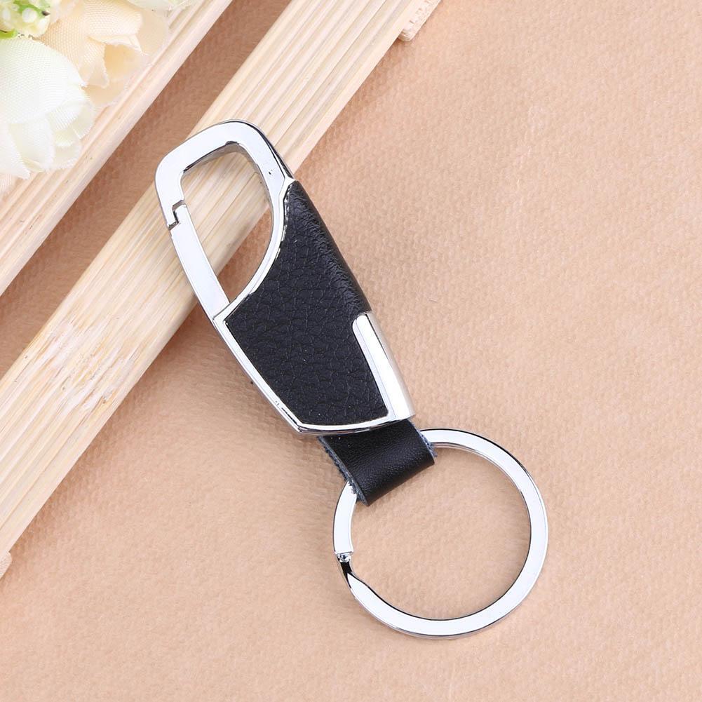 Portable Key Holder Keychain Zinc Alloy Leather Waist Key Holder
