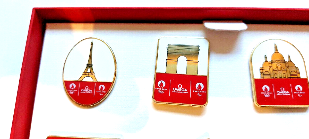 パリオリンピック 2024 ピンバッチ スポンサー オメガセット OMEGA Omega Paris 2024 Olympics Pin Set Limited Edition | eBay