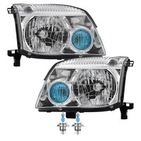 Halogen Scheinwerfer Frontscheinwerfer Set H4 FüR Nissan X-Trail Inkl. Lampen